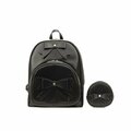 Mckleinusa 11.50 in. L Series Arches Leather Bow Backpack, Black 99725